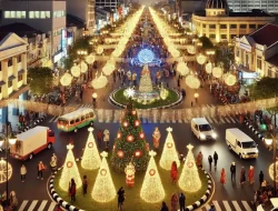 Rangkaian Perayaan Natal 2025, Pemkot Surakarta Mulai Nyalakan Lampion di Pusat Kota